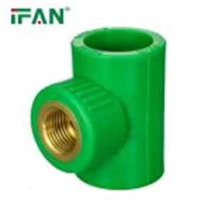 Green PPR Brass Male Tee Fitting 3 Green PPR Brass Male Tee Fitting 3