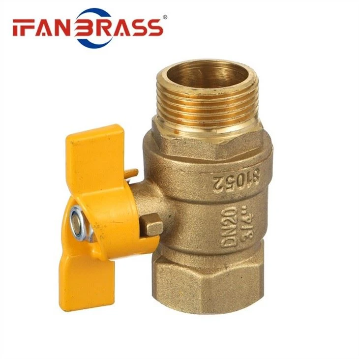 Male Thread Gas Brass Valve