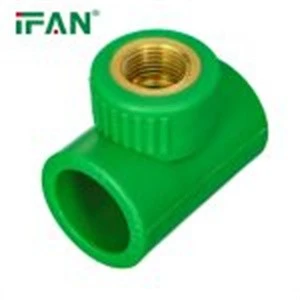 Green PPR Brass Male Tee Fitting