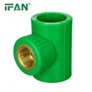 Green PPR Brass Male Tee Fitting
