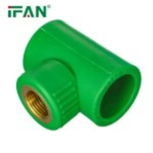 Green PPR Brass Male Tee Fitting
